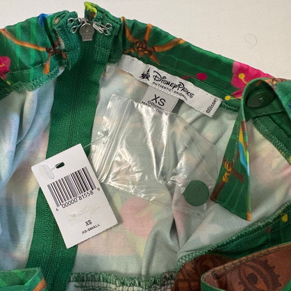 Disney Parks Enchanted Tiki Room Dress Women's XS Fit To Flare Disneyland Birds - Picture 8 of 13